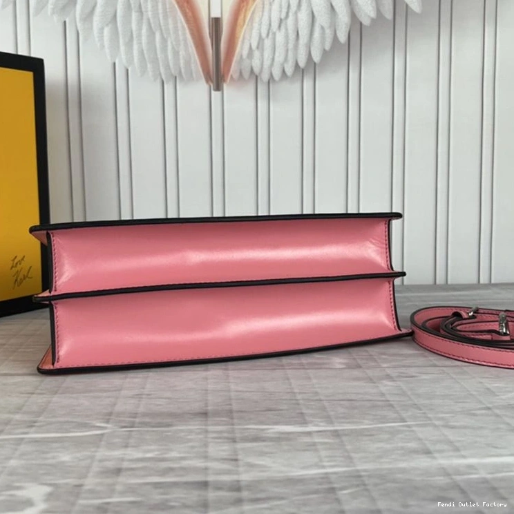 Affordable HOT Fendi Medium Peekaboo Cut White In Leather Calf Bag 0718